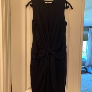 Bailey 44 twist front sleeveless dress navy M